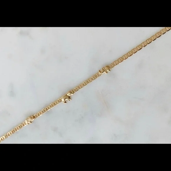 New 18kt Gold Filled Mariner elephant anklet. 🐘 - Picture 4 of 6